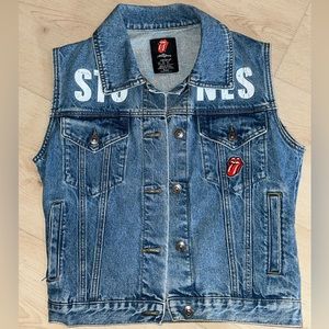 Rolling Stones Denim Vest